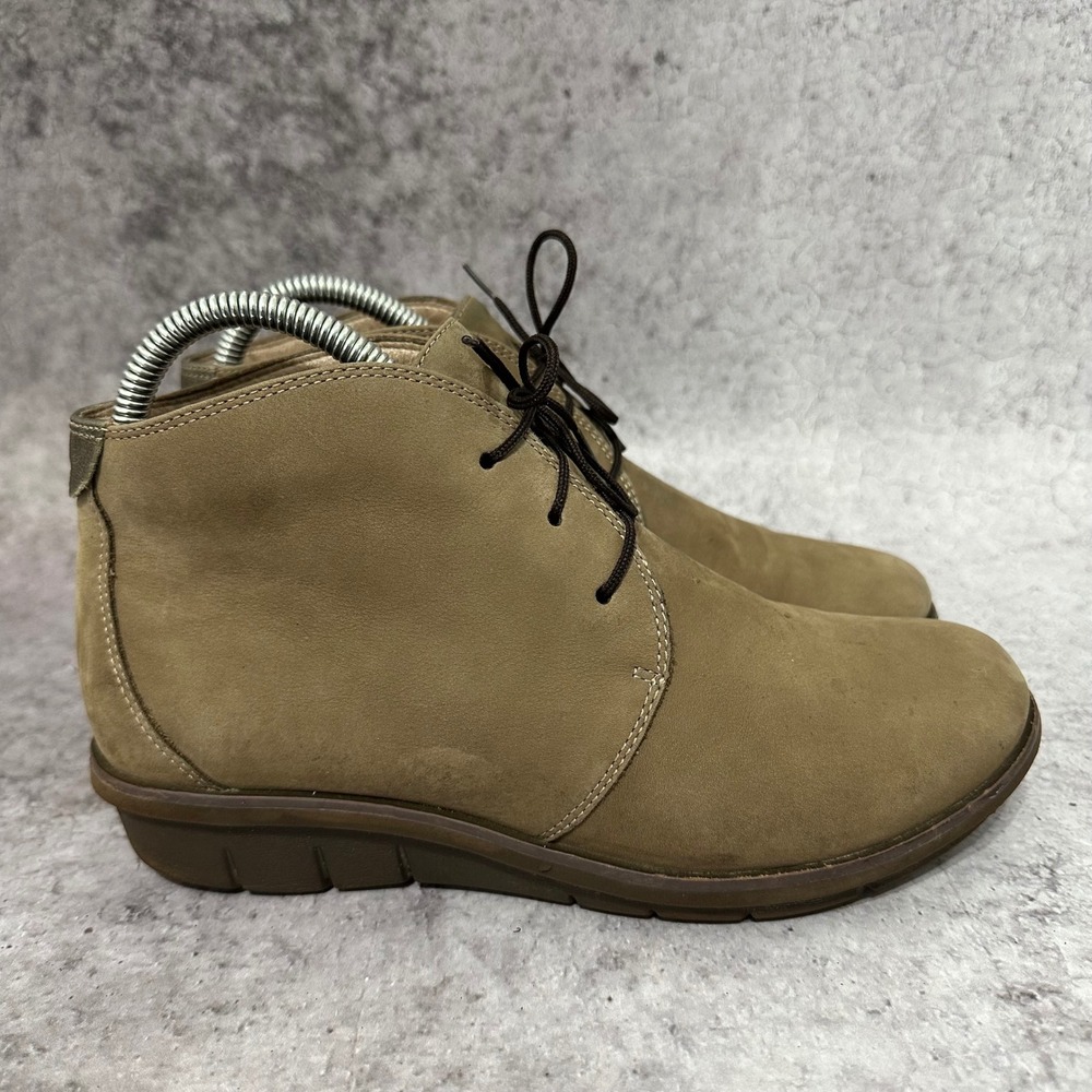 Dansko Joy Chukka Boots Womens‎ 38 US 7.5 Taupe Nubuck Lace Up Ankle Boot